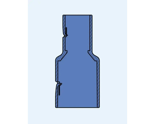 Tvärsnitt av en rörkoppling