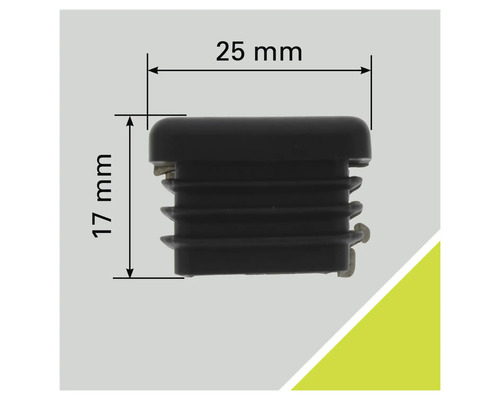 Skyddskåpa av plast, 25 x 17 millimeter