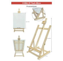 Bordsstaffli av trä, lämpligt för dukar upp till maximalt 44 x 60 cm, maximal höjd 80 cm