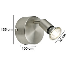 Vägglampa med mått