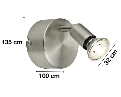 Vägglampa med mått