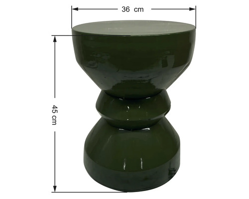 Pall av keramik, 45 cm hög och 36 cm diameter