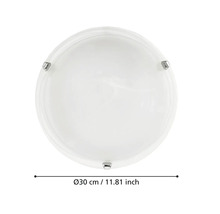 Rund taklampa, diameter 30 cm