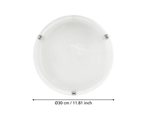 Rund taklampa, diameter 30 cm