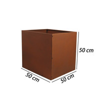 Fyrkantig blomlåda, 50x50x50 cm, för utomhusbruk