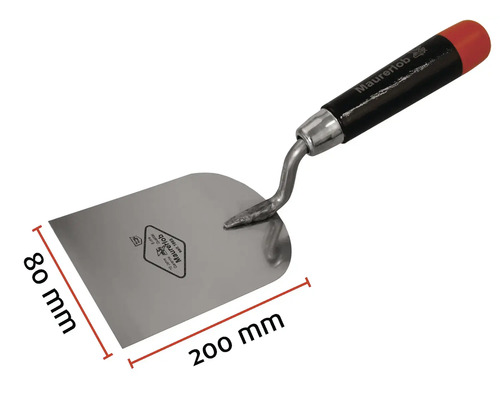 Murarslev med måtten 200 mm längd och 80 mm bredd
