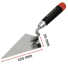 Murarslev med måtten 270 mm gånger 70 mm