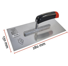 Glättare med måtten 280 mm x 130 mm