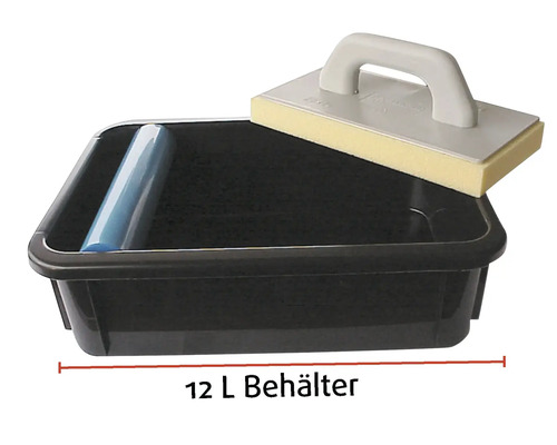 Kakeltvättset med 12 liters behållare och svampbräda