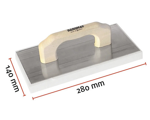 Haromac fogspackel med trähandtag, mått 280 mm x 140 mm