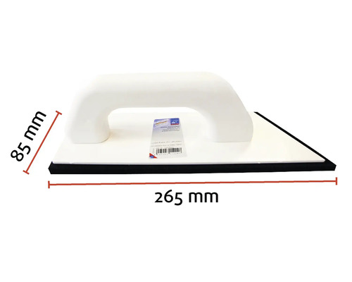 Glättare med handtag, mått 265 gånger 85 millimeter