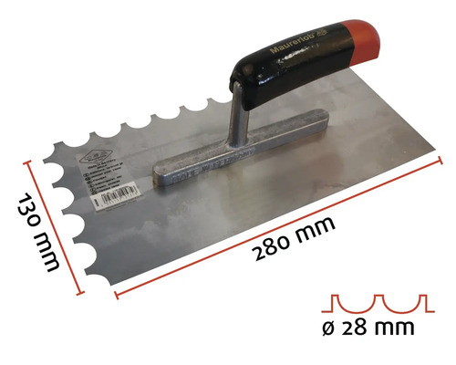 Tandspackel med en längd på 280 millimeter och en bredd på 130 millimeter.