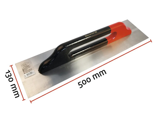 Glättkelle Maurerlob med måtten 500 mm längd och 130 mm bredd