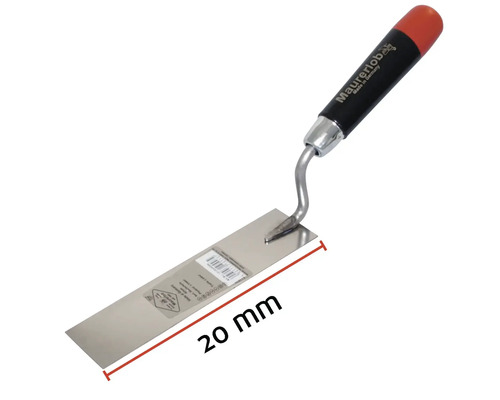 Maurerlob fogskrapa med 20 mm bladbredd.