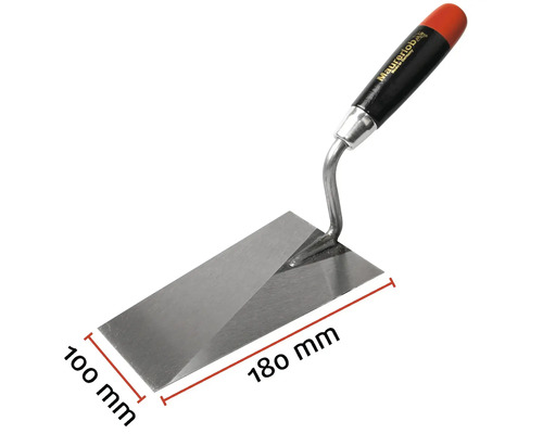 Glättkelle Maurerlob, 180 x 100 millimeter