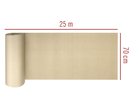 Rulle med 25 meter gräskant av kartong, 70 centimeter bred