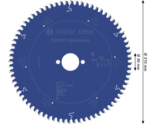 Bosch Expert Aluminium sågblad, 210 millimeter diameter