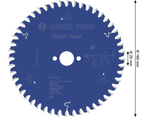Bosch Expert träsågklinga med en diameter på 160 millimeter