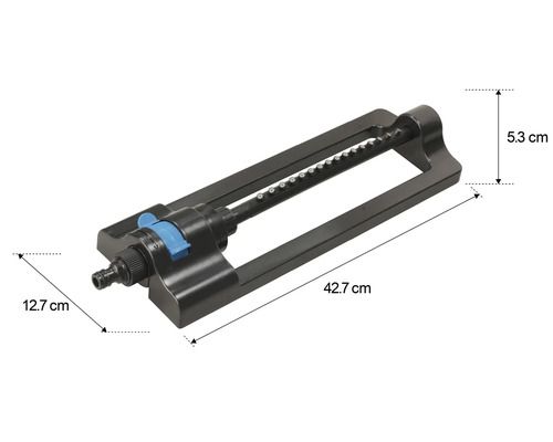 Oscillerande vattenspridare med en längd på 42,7 cm för trädgårdsbevattning