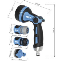 For Q multifunktionellt munstycke med produktmått