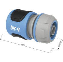 For-q logokoppling för trädgårdsslangar, 6 cm längd