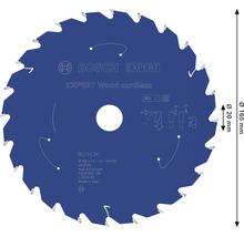 Bosch Expert Wood cordless cirkelsågklinga med 165 millimeters diameter och 20 millimeters håldiameter för batteridrivna cirkelsågar