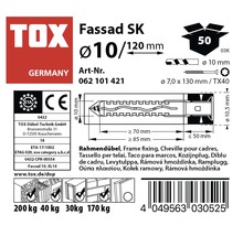 Spikplugg TOX Fasad SK 10/120
