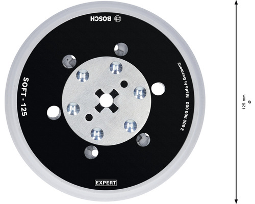 Bosch sliprondell med en diameter på 125 mm