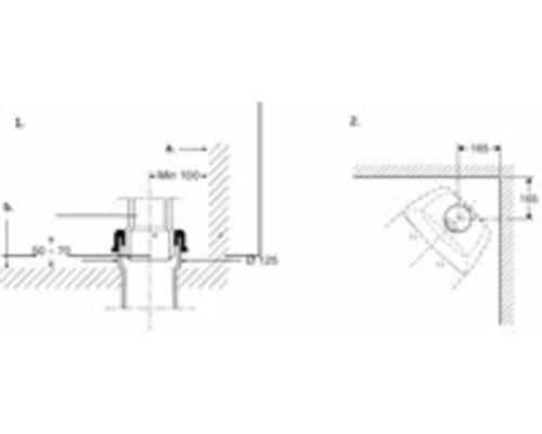 Installationsritning för ett WC-element
