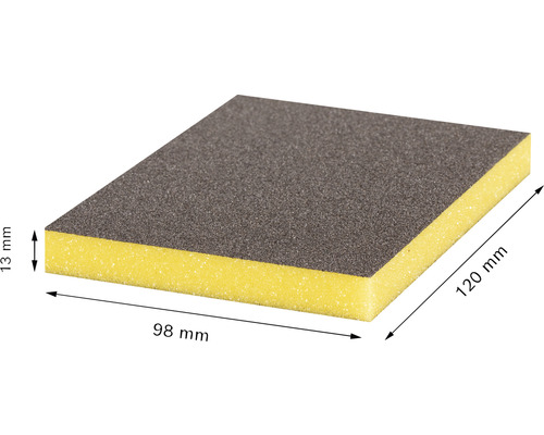 Slipsvamp med måtten 120 mm x 98 mm x 13 mm