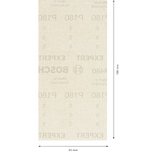 Bosch Expert slippapper med en storlek på 93 mm x 186 mm