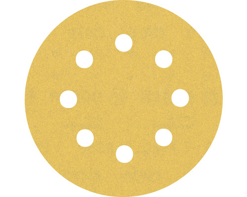 Runt sandpapper med hål för slipning