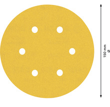 Sliprondell, diameter 150 mm, med sex hål