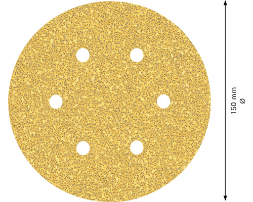 Slipskiva, kornstorlek okänd, diameter 150 millimeter