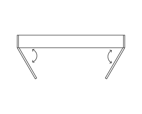 Fällbart väggfäste med svängfunktion