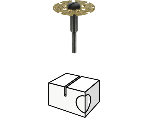 Diamantkapskiva för skärning av material