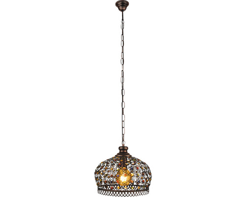 Pendellampa med kedja och dekorativ lampskärm