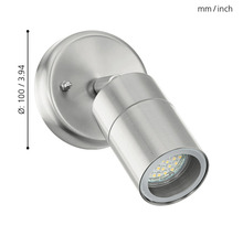 Vägglampa av metall för inomhusbelysning