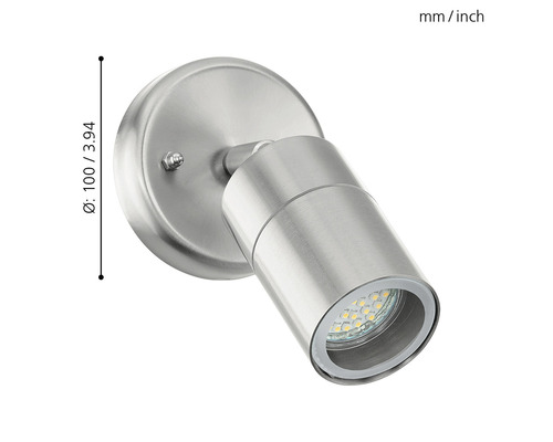 Vägglampa av metall för inomhusbelysning