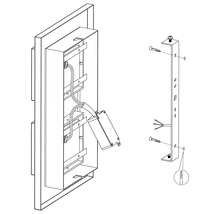 Installationsanvisningar för en lampa med fästmaterial
