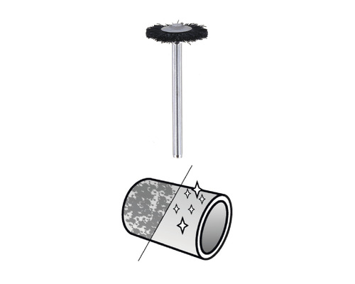 Stålborste för rengöring av rör