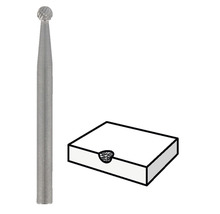 Frässtift med kulhuvud och arbetsstycke
