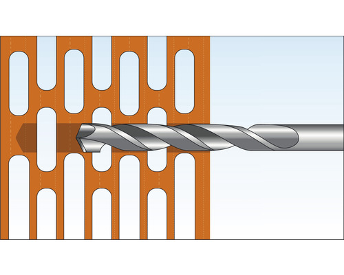 Borrar borrar igenom en perforerad platta
