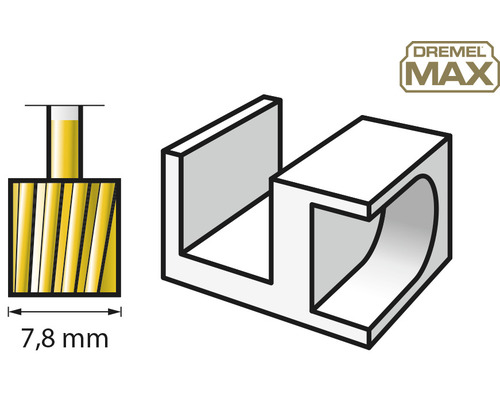 Dremel MAX SpeedClic kapskiva med en diameter på 7,8 mm