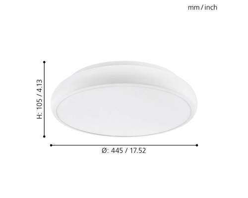 Mått på en taklampa