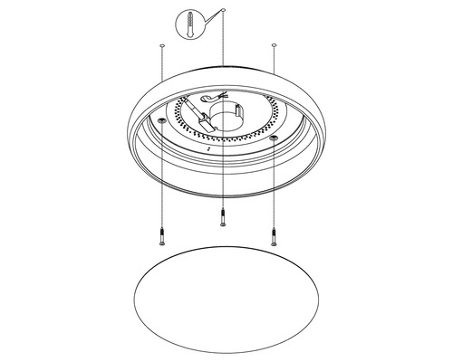 Instruktioner för montering av en taklampa