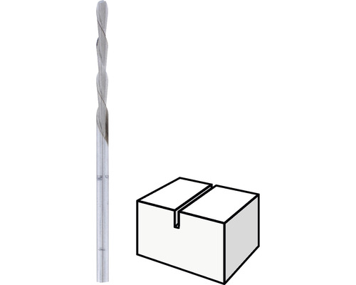 Spårfräs och arbetsstycke med spår