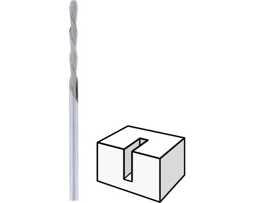 Spårfräs och schematisk representation av ett spår
