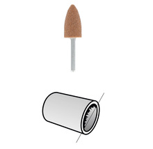 Slipstift och schematisk bild av en hylsa