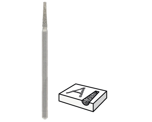Diamantslipstift med illustration av en gravyr i ett arbetsstycke